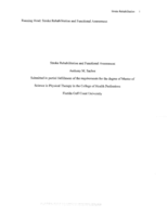 Stroke rehabilitation and functional assessment