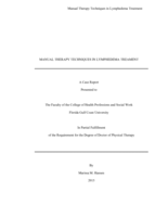 Manual Therapy Techniques in Lymphedema Treatment