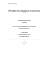 KINESIOTAPE© APPLICATION TO THE EXTERNAL OBLIQUE AND RESULTING EFFECTS ON CLUB HEAD VELOCITY AND TOTAL DRIVING DISTANCE ON LOW-HANDICAP COLLEGIATE GOLFERS