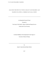 Analyzing the Effects of Virtual Reality and Treadmill Gait Training Following a Cerebrovascular Accident