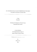 Relationship Between Patients' Perceptions of Treatment Outcomes and Patient Satisfaction