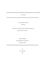 SECONDARY BENEFITS OF ANTIHYPERTENSIVE MEDICATIONS IN THE TREATMENT OF CANCER