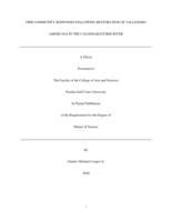 Fish Community Responses Following Restoration of Vallisneria americana in the Caloosahatchee River