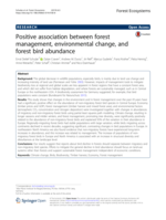 Positive association between forest management, environmental change, and forest bird abundance