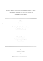 The development of estuarine systems in Southwest Florida:  a perspective from the late Holocene history of Oyster Reef Development 