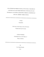 Relationship between seasonal and spatial variation of contaminants and other stressors, on the health and phisiology of oysters (Crassostrea virginica) in Estero Bay Estuary, Hendry Creek, Florida