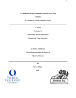 A Comparison of Fish Community Structure Over Time 1970-2013 In a Southwest Florida Estuarine System