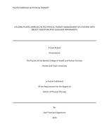 UTILIZING PILATES EXERCISES IN THE PHYSICAL THERAPY MANAGEMENT OF A PATIENT WITH BREAST CANCER-RELATED SHOULDER IMPAIREMENTS