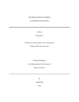 Incarceration in Florida:  A Comparative Survey