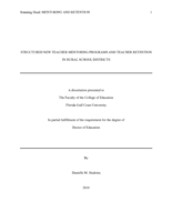Structured New Teacher Mentoring Programs and Teacher Retention in Rural School Districts