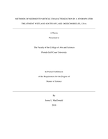 METHODS OF SEDIMENT PARTICLE CHARACTERIZATION IN A STORMWATER TREATMENT WETLAND SOUTH OF LAKE OKEECHOBEE (FL, USA)