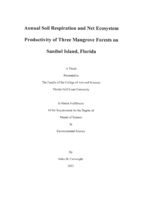 Annual soil respiration and net ecosystem productivity of three mangrove forests on Sanibel Island, Florida