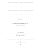 The Integration of Health Coaching and Physical Therapy