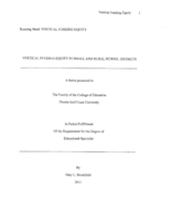 Vertical funding equity in small and rural school districts