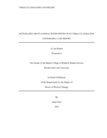 Integrating Motivational Interviewing into Tobacco Cessation Counseling:  Case Report
