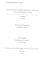 Bridging cultural borders:  an interpretative phenomenology of American students' cross-cultrual teaching experiences in Hungary