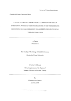 A study of urinary incontinence curricula content in entry-level physical therapy programs in the United States recognized by the commission on accreditation in physical therapy education