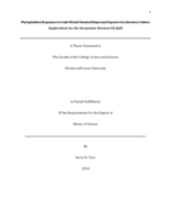 Phytoplankton Responses to Crude Oil and Chemical Dispersant Exposure in Laboratory Culture:  Implications for the Deepwater Horizon Oil Spill