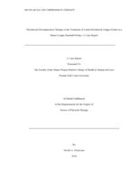 Myofascial Decompression Therapy in the Treatment of Latent Myofascial Trigger Points in a Minor League Baseball Pitcher:  A Case Report