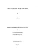 China-Cuba relations:  mid-1800s to the present 