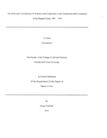 The roles and contributions of women in the canal zone to the construction and completion of the Panama Canal, 1904-1914
