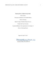 Reducing Falls in a Skilled Nursing Facility