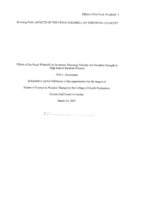 Effects of the Finch Windmill on in-season throwing velocity and shoulder strength in high school baseball