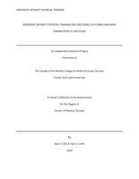 MODERATE INTENSITY INTERVAL TRAINING ON FUNCTIONAL OUTCOMES AND BODY COMPOSITION:  A CASE STUDY