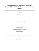 Geomorphological Evolution of Pristine and Developed Barrier Islands off the Southwest Coast of Florida