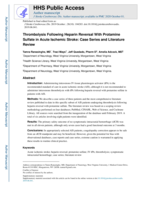 Thrombolysis Following Heparin Reversal With Protamine Sulfate in Acute Ischemic Stroke: Case Series and Literature Review
