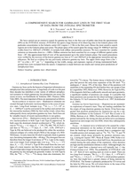 A comprehensive search for gamma-ray lines in the first year of data from the Integral spectrometer