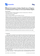Ethical Universals in Amitav Ghosh’s Sea of Poppies: A Posthumanist Critique of Universal Human Rights