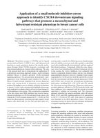 Application of a small molecule inhibitor screen approach to identify CXCR4 downstream signaling pathways that promote a mesenchymal and fulvestrant-resistant phenotype in breast cancer cells