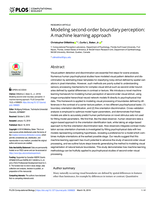 Modeling second-order boundary perception: A machine learning approach