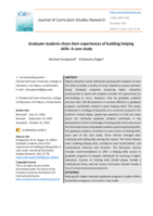 Graduate students share their experiences of building helping skills: A case study