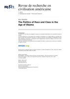 The Politics of Race and Class in the Age of Obama