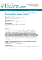 Synchronous Communication Technology for Remote Academic Advising at a State University