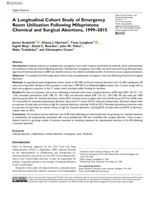 A Longitudinal Cohort Study of Emergency Room Utilization Following Mifepristone Chemical and Surgical Abortions, 1999-2015