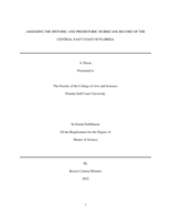 ASSESSING THE HISTORIC AND PREHISTORIC HURRICANE RECORD OF THE   CENTRAL EAST COAST OF FLORIDA
