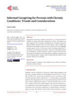 Informal Caregiving for Persons with Chronic Conditions: Trends and Considerations