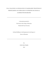 DUAL CHALLENGES: AN EXPLORATION OF STAKEHOLDERS’ PERCEPTIONS OF THEIR READINESS AND APPROACHES TO SUPPORTING MULTILINGUAL LEARNERS WITH DISABILITIES