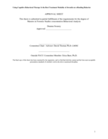Is Cognitive Behavioral Therapy the Most Effective Treatment Modality in Reducing the Recidivism for Juvenile Sex Offending Behavior
