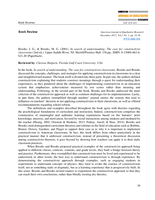 Book Review: In search of understanding: The case for constructivist classrooms