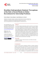 Brazilian Undergraduate Students’ Perceptions of the Role of Social Media in Online Recruitment for Internship Positions