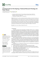 A Framework for Developing a National Research Strategy for Water Reuse