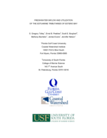 FRESHWATER INFLOW AND UTILIZATION OF THE ESTUARINE TRIBUTARIES OF ESTERO BAY