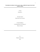 Determining fecal indicator bacteria sources using a multifaceted approach and robust statistical methods