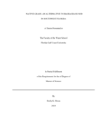 NATIVE GRASS: AN ALTERNATIVE TO BAHIAGRASS SOD IN SOUTHWEST FLORIDA