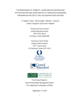 THE RESPONSES OF TURBIDITY, CDOM, BENTHIC MICROALGAE, PHYTOPLANKTON AND ZOOPLANKTON TO VARIATION IN SEASONAL FRESHWATER INFLOW TO THE CALOOSAHATCHEE ESTUARY