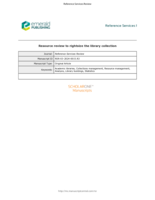 Resource review to rightsize the&nbsp;library collection